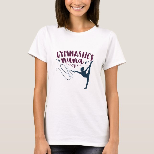 Gymnastik Nana Grandma Gymnast T-Shirt (Vorderseite)