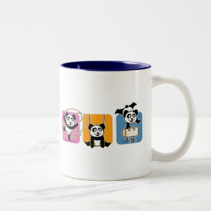 Gymnastik Pandas Zweifarbige Tasse
