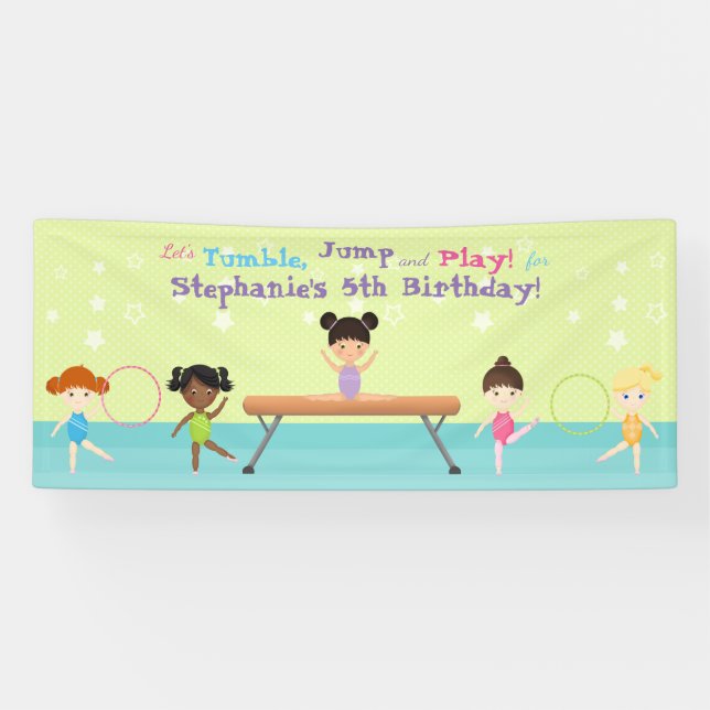 Gymnastik Party Banner (Horizontal)