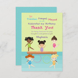 Gymnastik Party Einladung