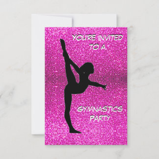 Gymnastik Party Einladung