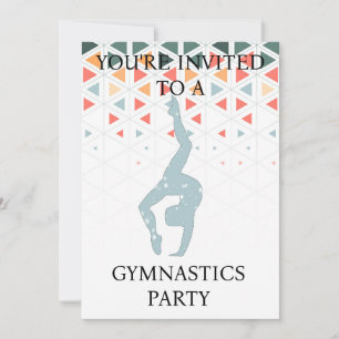 Gymnastik Party Einladung