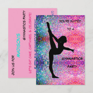 Gymnastik Party Einladung