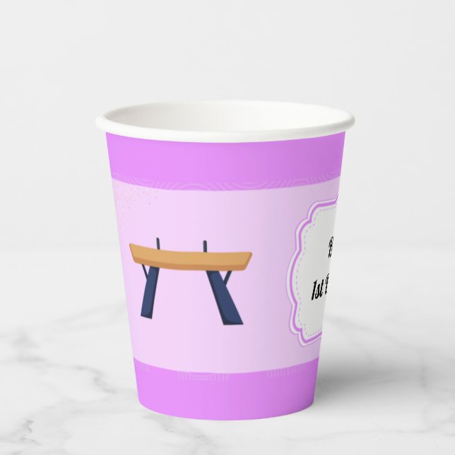 Gymnastik Party Paper Cups Pappbecher (Vorderseite)