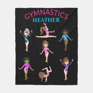 Gymnastik personalisiert 7 Gymnastik Kinderdecken. Fleecedecke