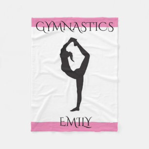 Gymnastik personalisierte Vlies Decke. Fleecedecke