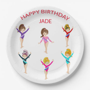 Gymnastik personalisierter BIRTHDAY PAPER TELLER