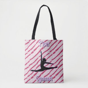 Gymnastik Pink White Peppermint Candy Sprinkle Tasche