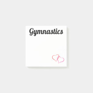 Gymnastik Post-It Notes 3x3 mit Herz Klebezettel