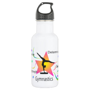 Gymnastik - Präzisionsstärke Entschlossenheit Gr Trinkflasche