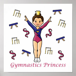 Gymnastik Prinzessin Poster