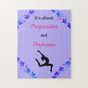 Gymnastik Progression not Perfection Puzzle