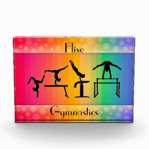 Gymnastik Regenbogen mit Girls Gymnastik Events Fotoblock