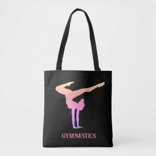 Gymnastik Rosa Glitzer Personalisiert Tasche