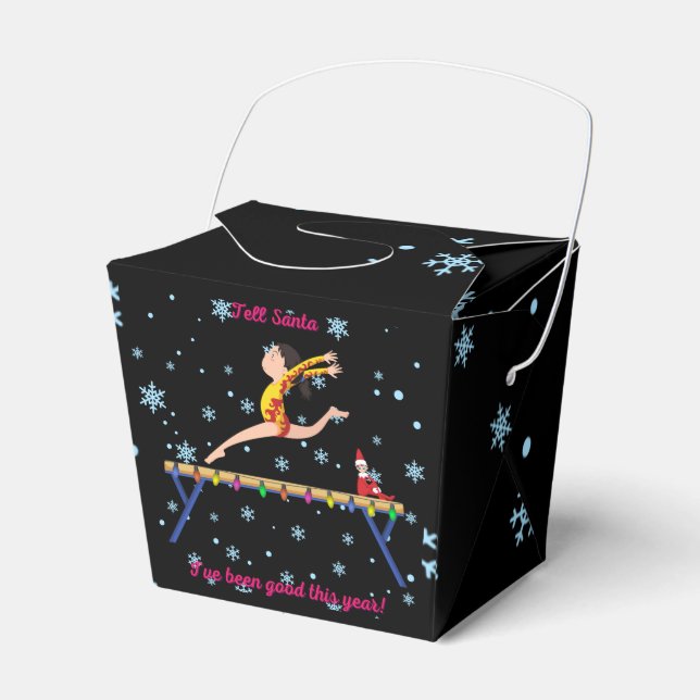 Gymnastik Sage dem Weihnachtsmann, dass ich dieses Geschenkschachtel (Vorderseite)