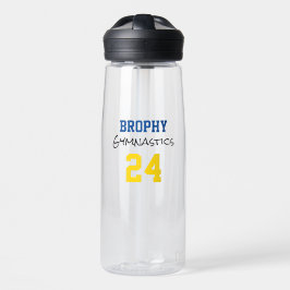 Gymnastik SCHOOL Farben JAHR Sportteam Geist Trinkflasche