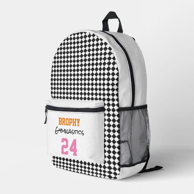 Gymnastik SCHOOL SPORT JAHR Teamkollege Farben Bedruckter Rucksack (Rückseitige Ecke Rechts)