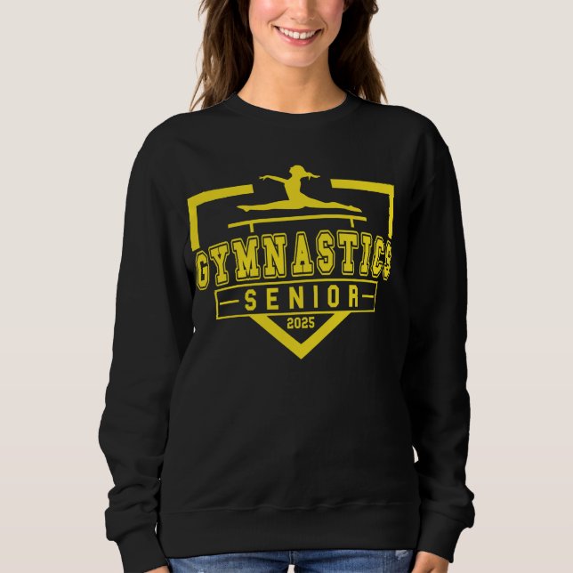 Gymnastik Senior Night Gymnastics Senior 2025 Gra Sweatshirt (Vorderseite)
