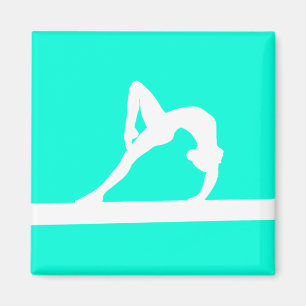 Gymnastik Silhouette Magnet