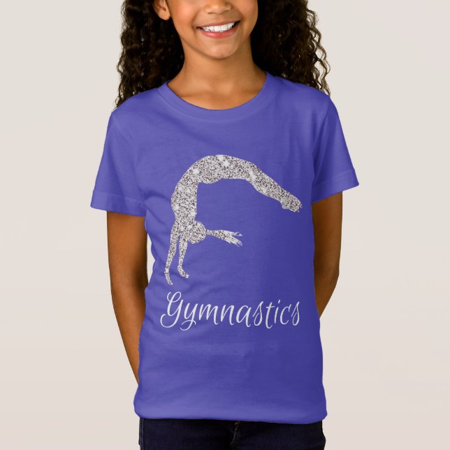 Gymnastik Silver Shimmer T - Shirt (Vorderseite)