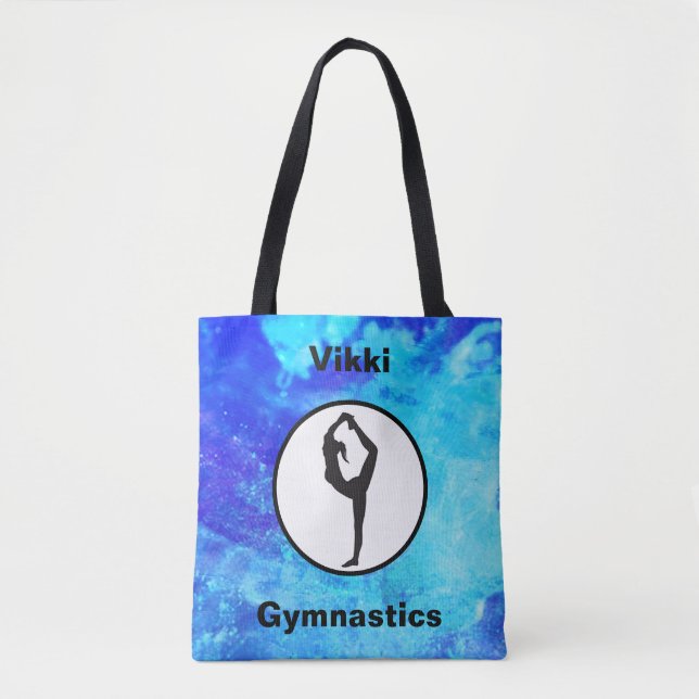 Gymnastik Skorpion Pose Wasserfarbene Tasche (Vorderseite)