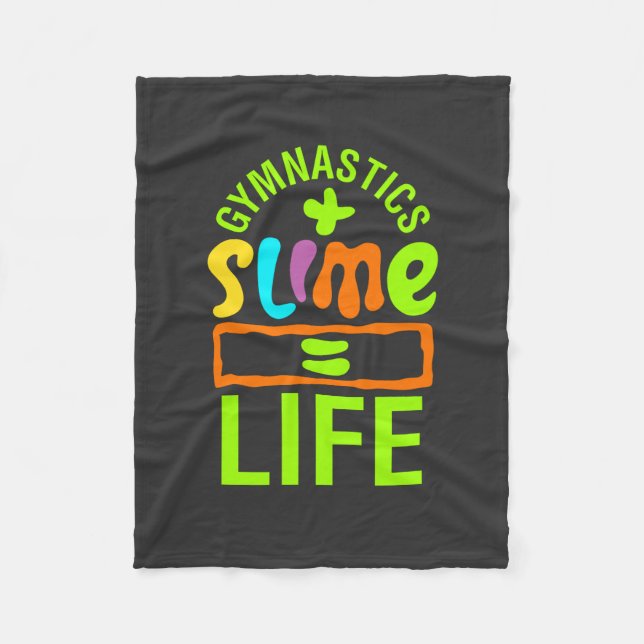 Gymnastik & Slime Fleecedecke (Vorderseite)