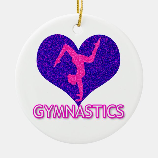 Gymnastik Sparkle Keramik Keramik Ornament (Vorne)
