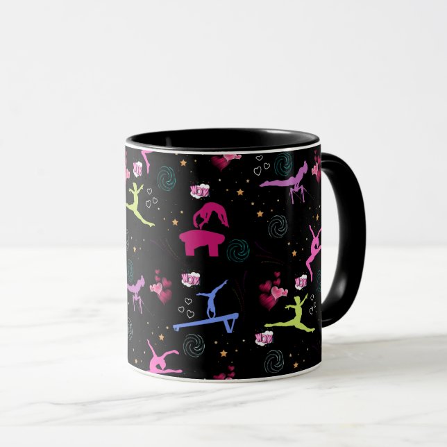 Gymnastik Spaß drucken Tasse (VorderseiteRechts)