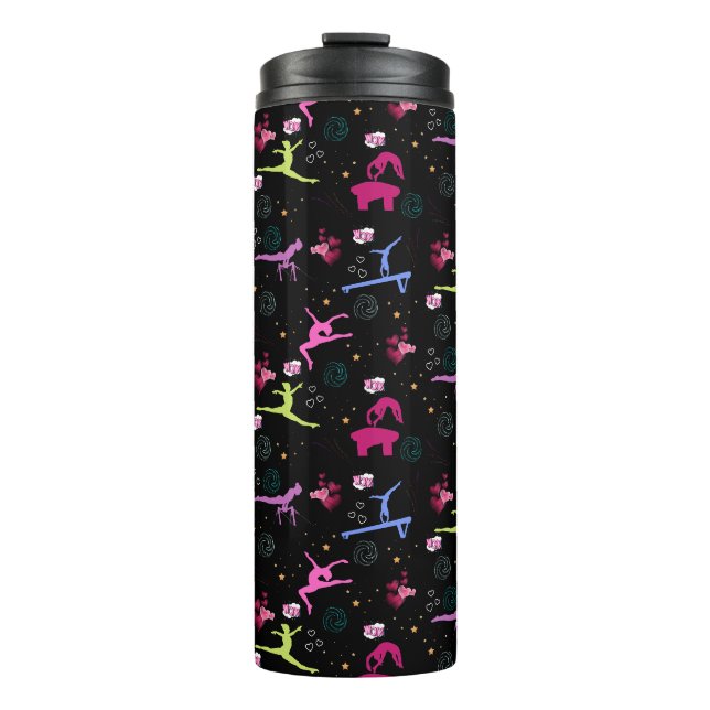 Gymnastik Spaß drucken Thermosbecher (Vorderseite)