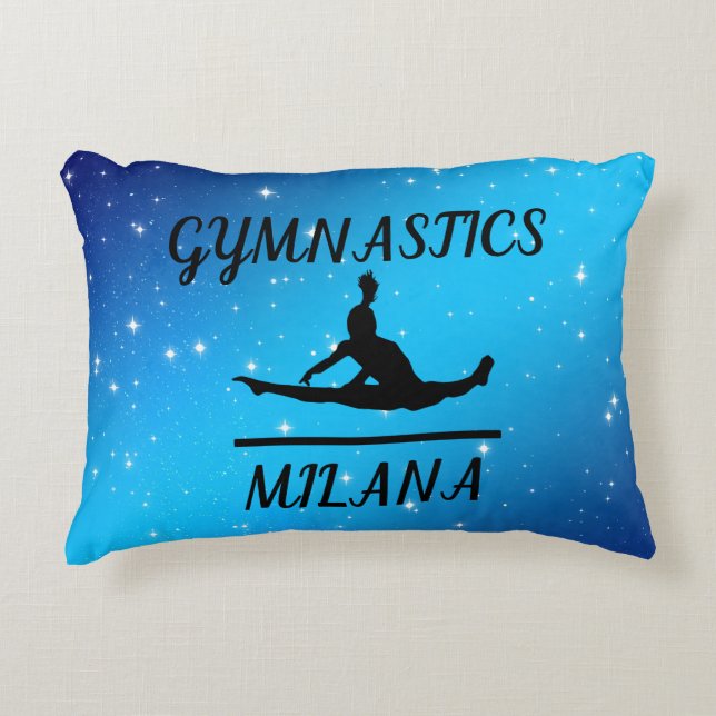 Gymnastik Star Personalisiert Throw Kissen (Vorderseite)