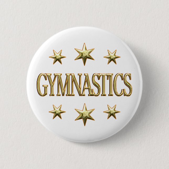 Gymnastik-Sterne Button (Vorderseite)