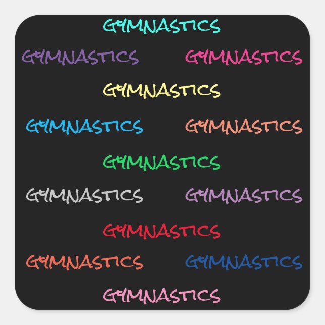 Gymnastik Stickers (Vorderseite)