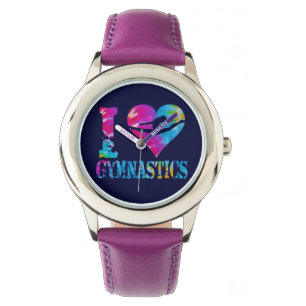 Gymnastik-Tanz-Beifall-Uhr-Glitzer-Gewohnheit Armbanduhr