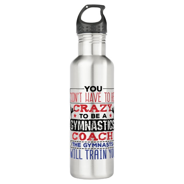 Gymnastik-Trainer Gefälliges Geschenk Edelstahlflasche (Vorderseite)