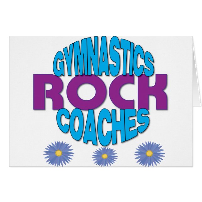 Gymnastik-Trainer-Geschenk (Vorderseite (Horizontal))