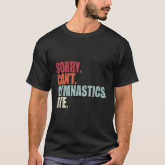 Gymnastik tut mir leid, kann nicht Gymnastik durch T-Shirt