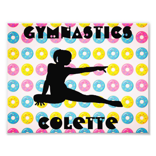 Gymnastik und Donuts Fotodruck (Vorne)