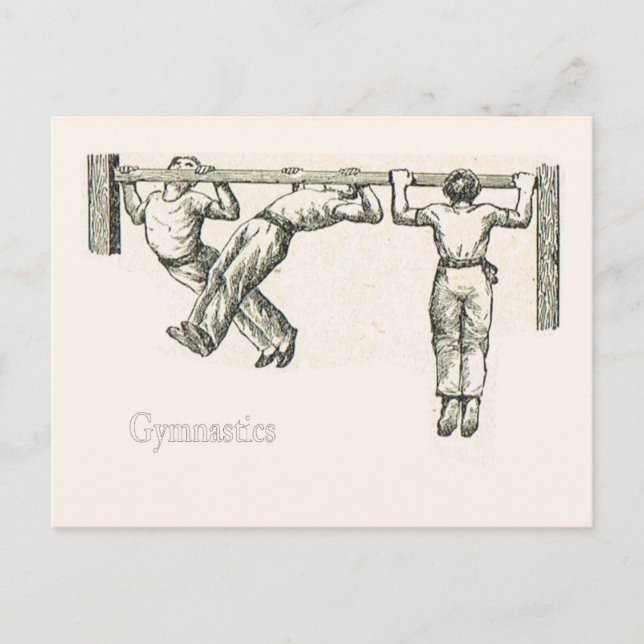 Gymnastik und körperliche Betätigung 8 Postkarte (Vorderseite)
