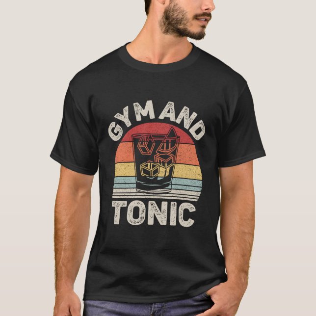Gymnastik und Tonic Gin T-Shirt (Vorderseite)