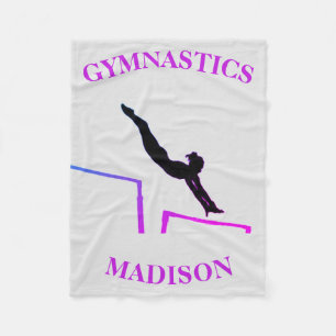 Gymnastik Uneven Bars Custom Girls Fleece Blankon