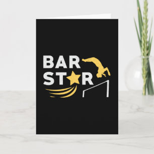 Gymnastik Unven Bar Star Acrobat Mat Karte