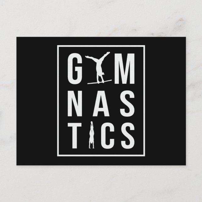 Gymnastik Unven Bars Hopper Acrobat Mat Gymnast Postkarte (Vorderseite)