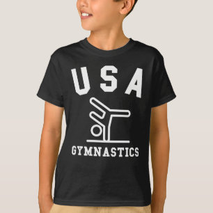 Gymnastik USA Athlet Leidenschaft Hobby Sport Team T-Shirt