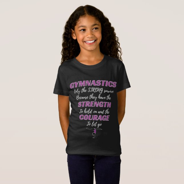 Gymnastik verleiht dem Starken Überlebensgymnastik T-Shirt (Vorne ganz)
