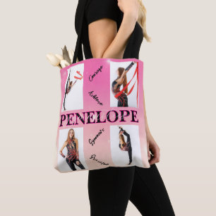 Gymnastik verworren Pink 4 Foto Förderung Tasche