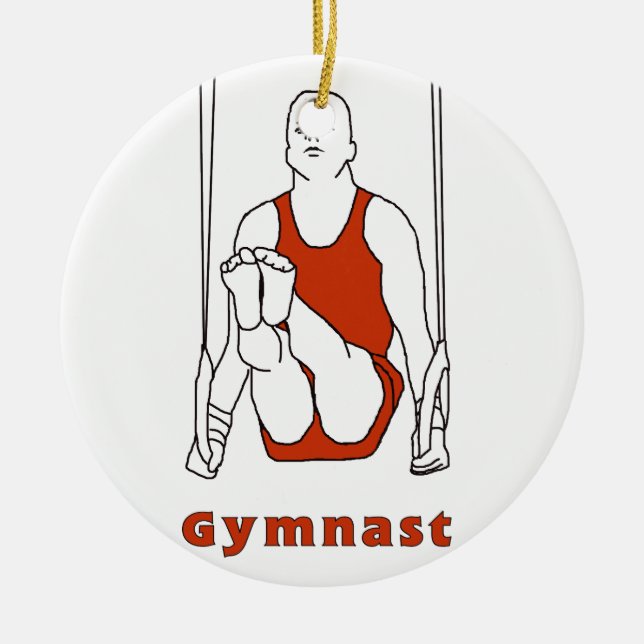 Gymnastik-Verzierung Keramikornament (Vorne)