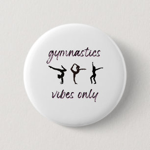 Gymnastik Vibes nur Tumbling Tanz Athlete Button