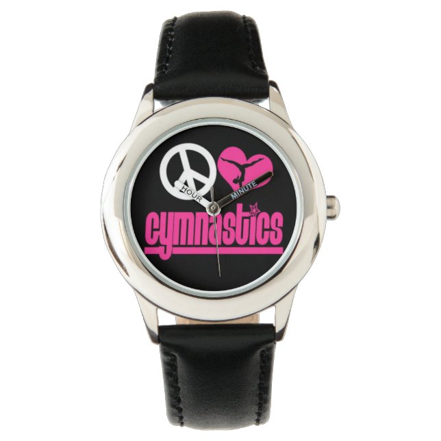Gymnastik von Mädchen beobachten Armbanduhr (Vorderseite)