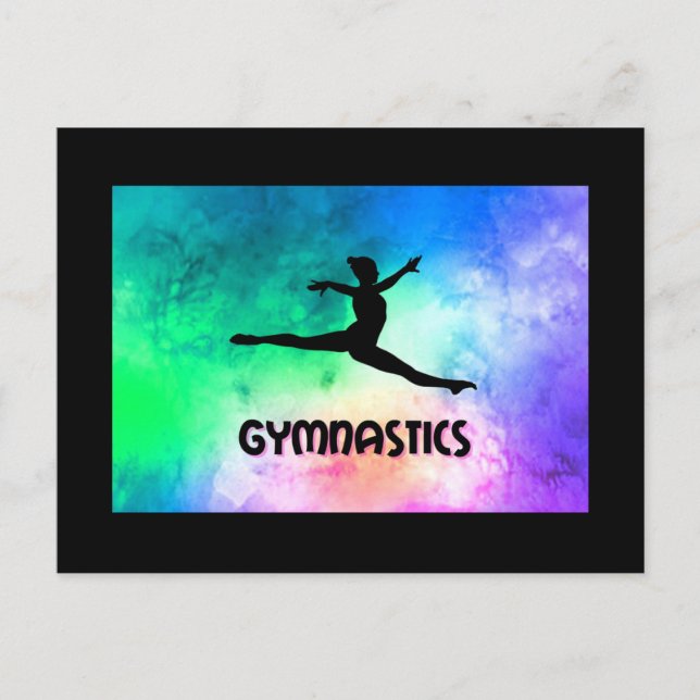Gymnastik - Weichzeichnen Postkarte (Vorderseite)