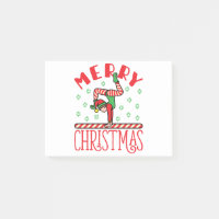 Gymnastik Weihnachts-Elf auf Beam